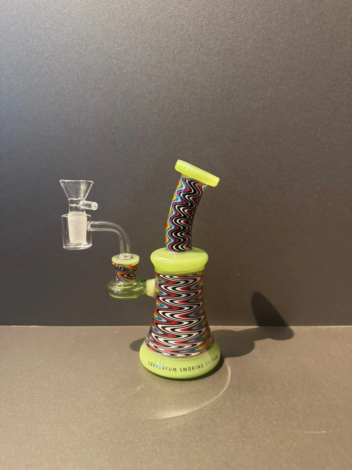 Bong de vidro Squadafum - 18cm