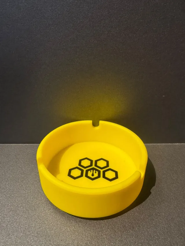 Cinzeiro de Silicone Cultura Dab Amarelo - Tamanho M