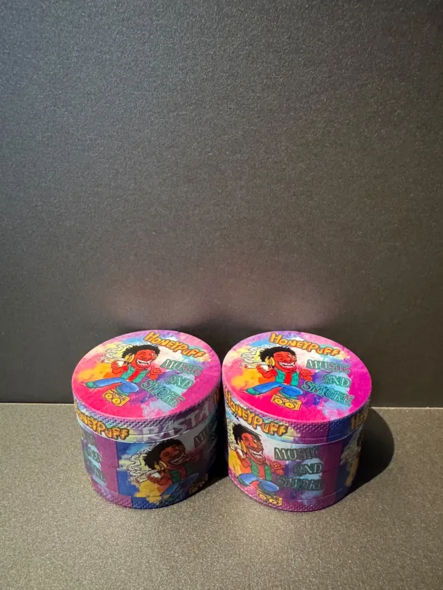 Dichavador de Metal HoneyPuff – Estampas Exclusivas 🔹(Médio)