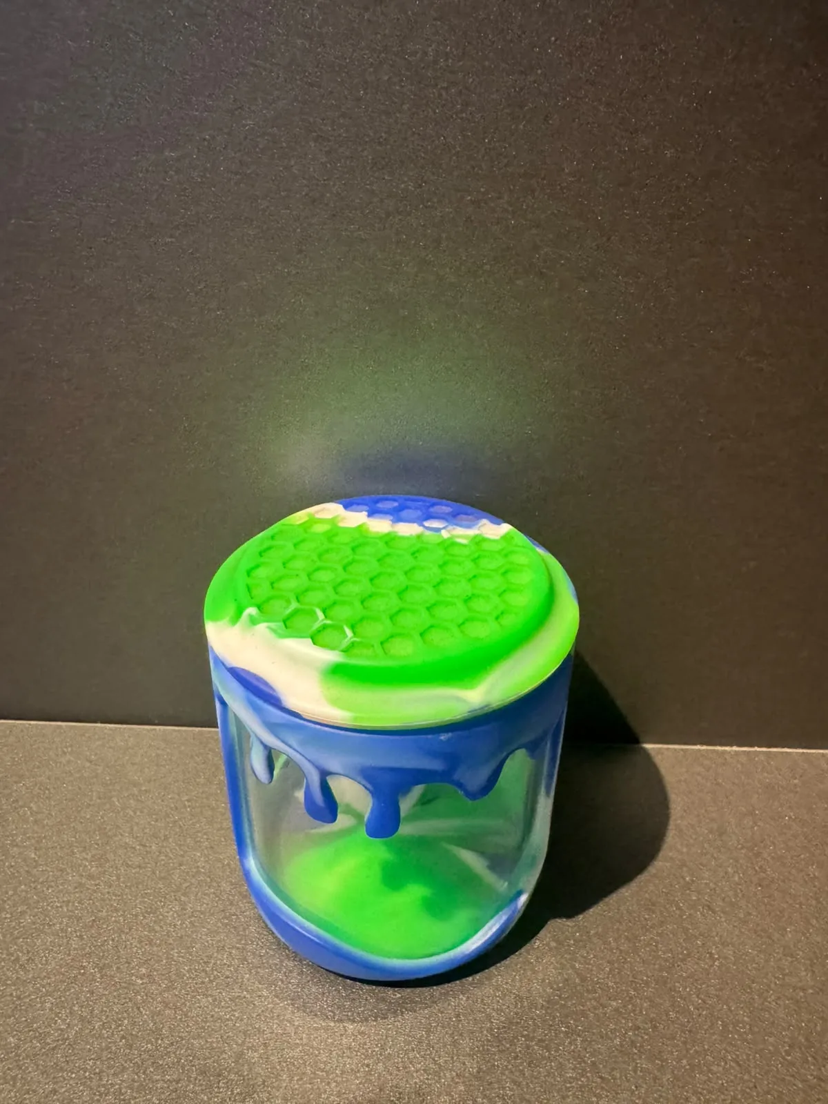 Pote Hermético de Vidro com Silicone Colorido 100ml