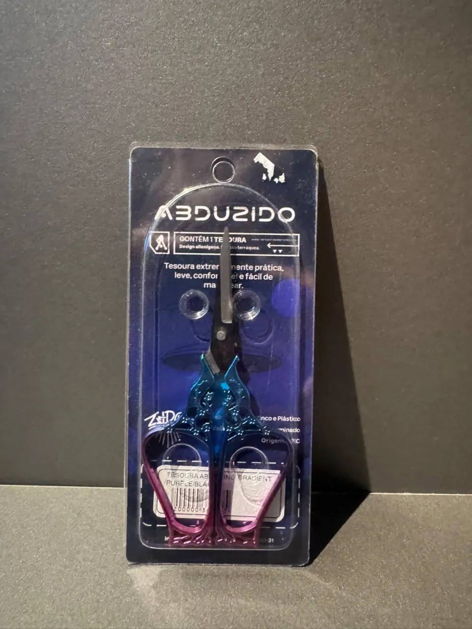 Tesoura Abduzido Premium – Degradê Azul/Roxo