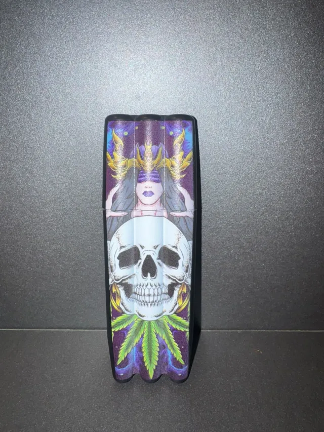 Tubeck 3 Partes Caveira Floral Roxo